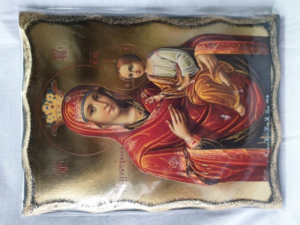 Icon of the Virgin with a crown and the Infant