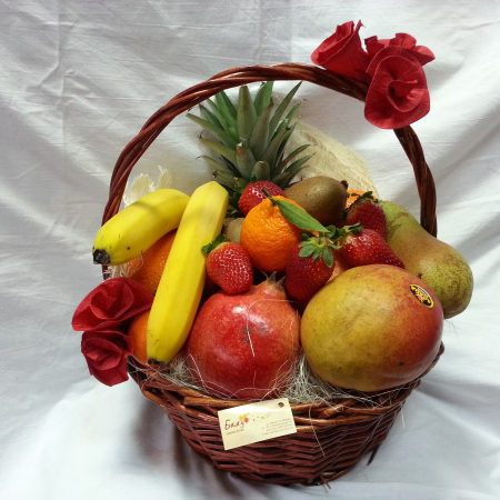 Basket filled with fruit